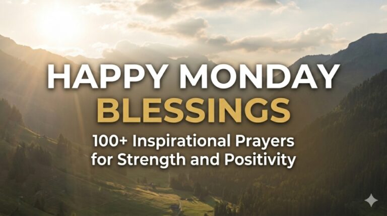 100+ Inspirational Happy Monday Blessings and Prayers for a Positive Week Ahead for Strength and Positivity