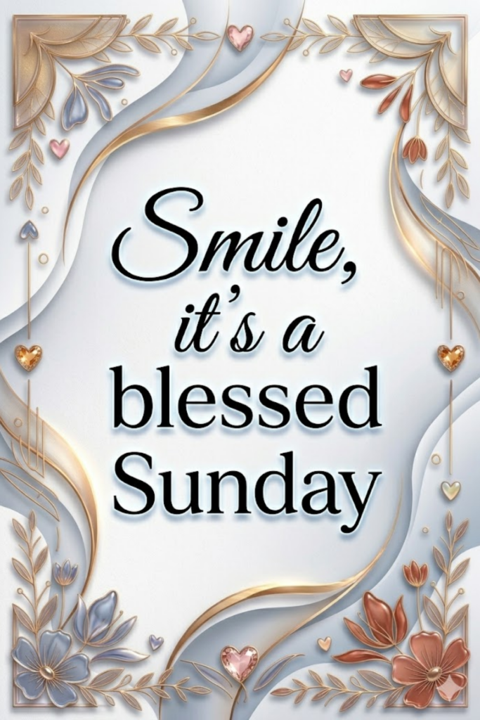 Smile, it’s a blessed Sunday