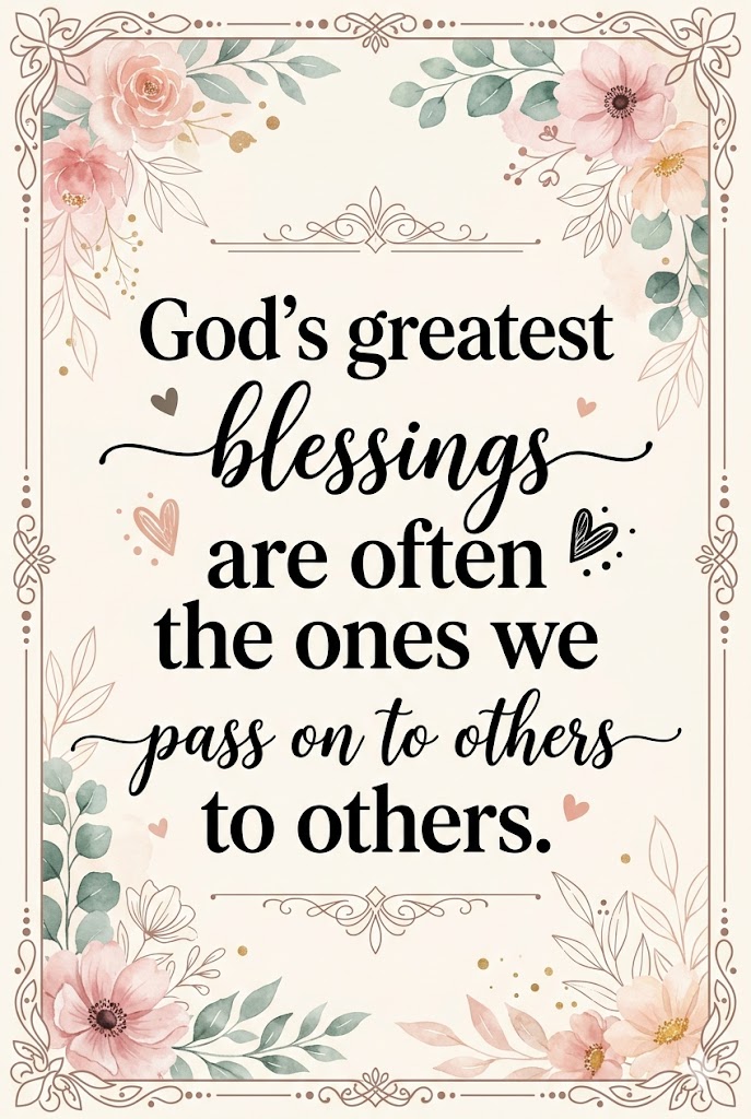 Blessed to Be a Blessing