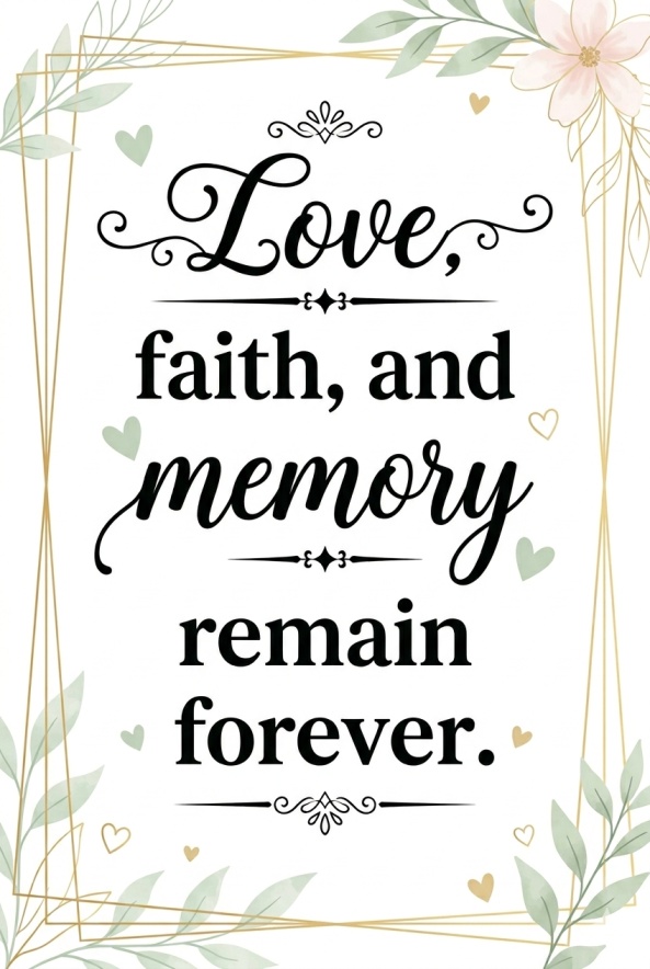 Memorial Blessings and Remembrance Messages