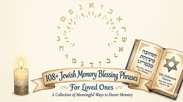 108+ Jewish Memory Blessing Phrases for Loved Ones