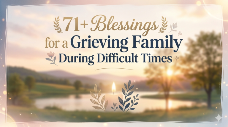 71+ Blessings for a Grieving Family During Difficult Times