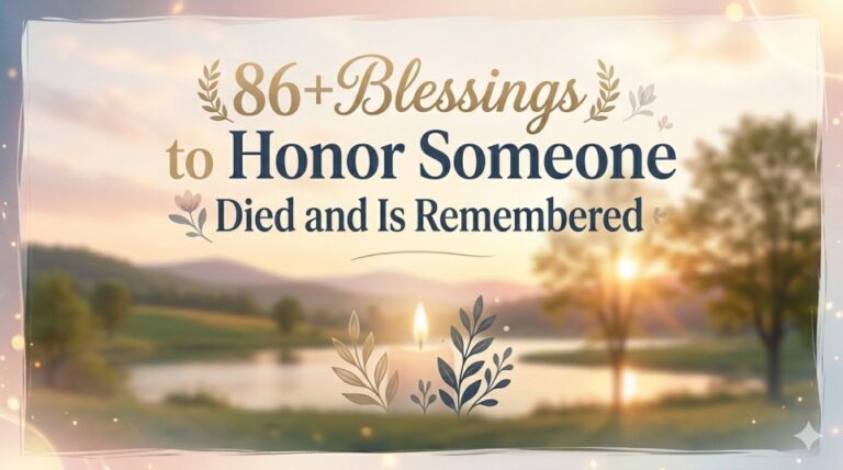 86+ Blessings to Honor Someone Who Died and Is Remembered