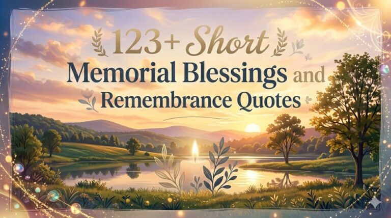 123+ Short Memorial Blessings and Remembrance Quotes