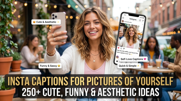 Insta Captions for Pictures of Yourself: 250+ Cute, Funny & Aesthetic Ideas