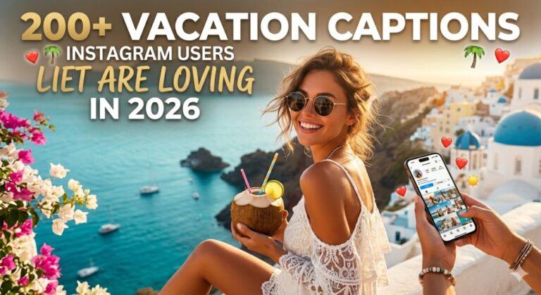 200+ Vacation Captions Instagram Users Are Loving in 2026