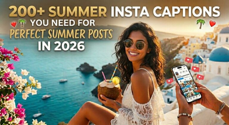 200+ Summer Insta Captions You Need for Perfect Summer Posts in 2026