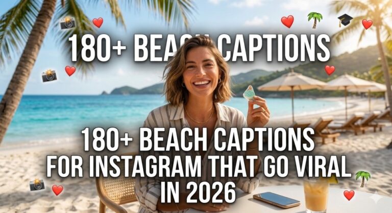 180+ Beach Captions for Instagram That Go Viral in 2026