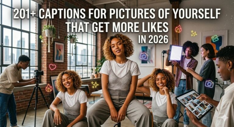 201+ Captions for Pictures of Yourself That Get More Likes in 2026