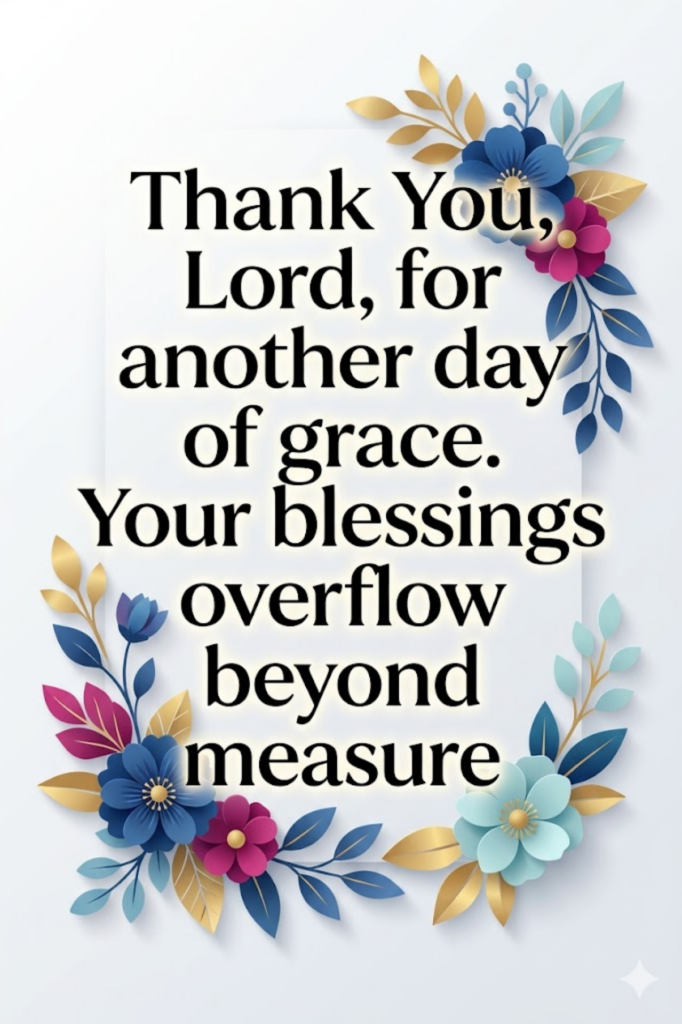 Blessed be God