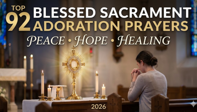 Blessed Sacrament Adoration Prayers