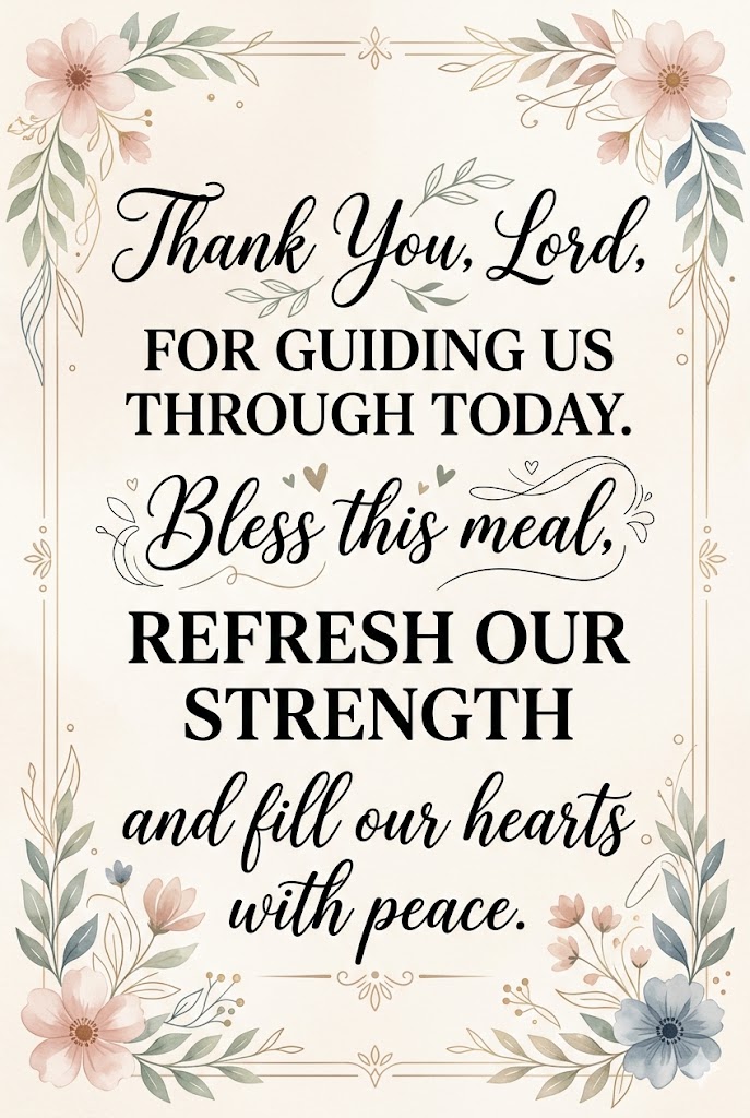Meal Blessings Prayers