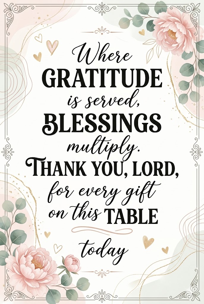Meal Blessings Prayers