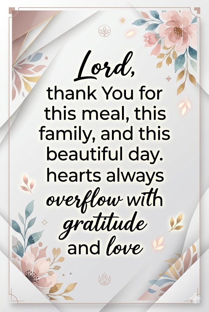 Meal Blessings Prayers